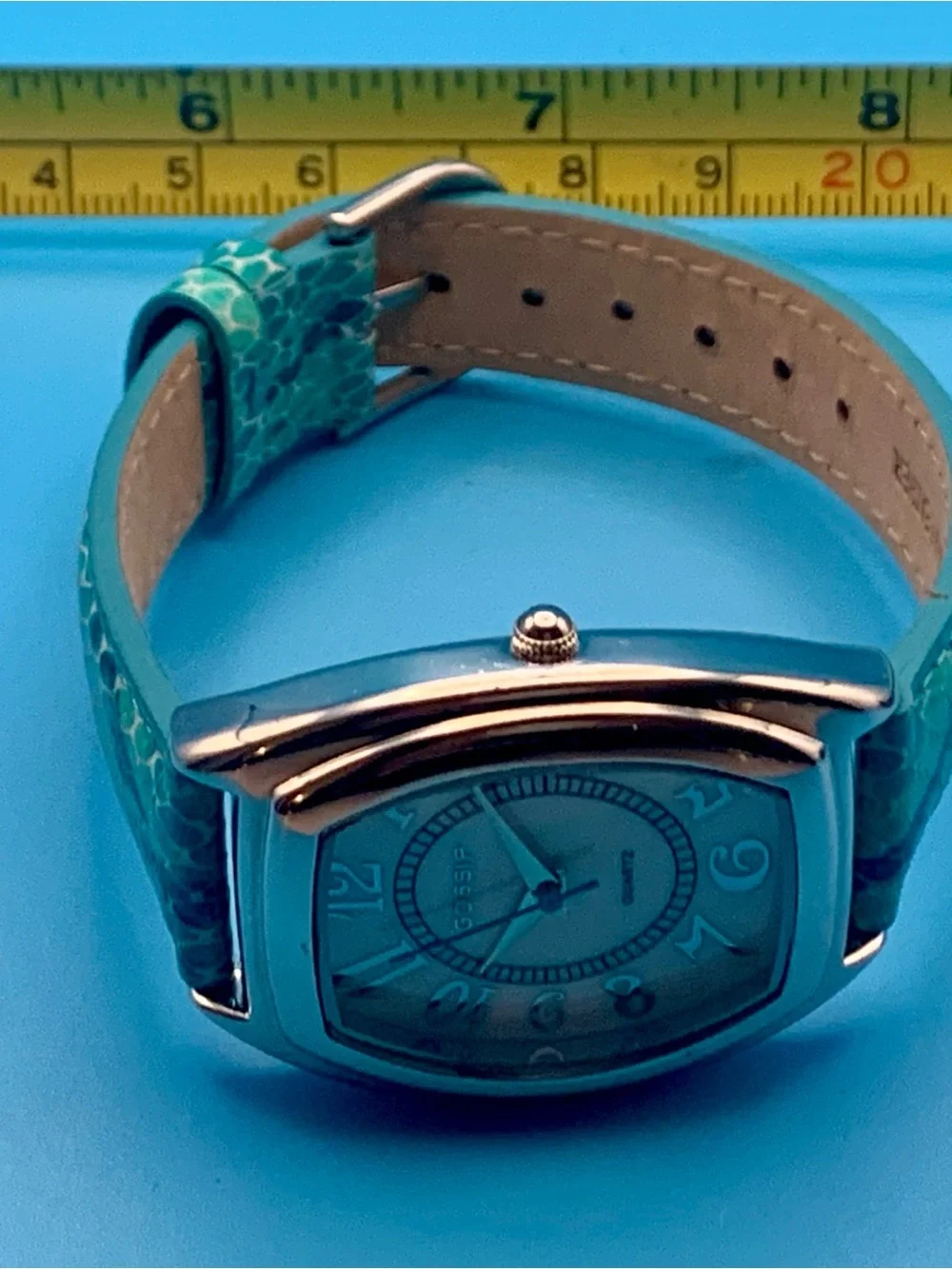 GOSSIP Women’s Wristwatch MOP Dial  Japan Movt Leather Strap Working New Battery